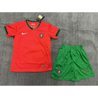 2024 Portugal Home Football Shirt 1:1 Thai Quality Kids Size