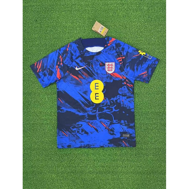 2023 England National Team Training Wear Blue Football Shirt 1:1 Thai Quality
