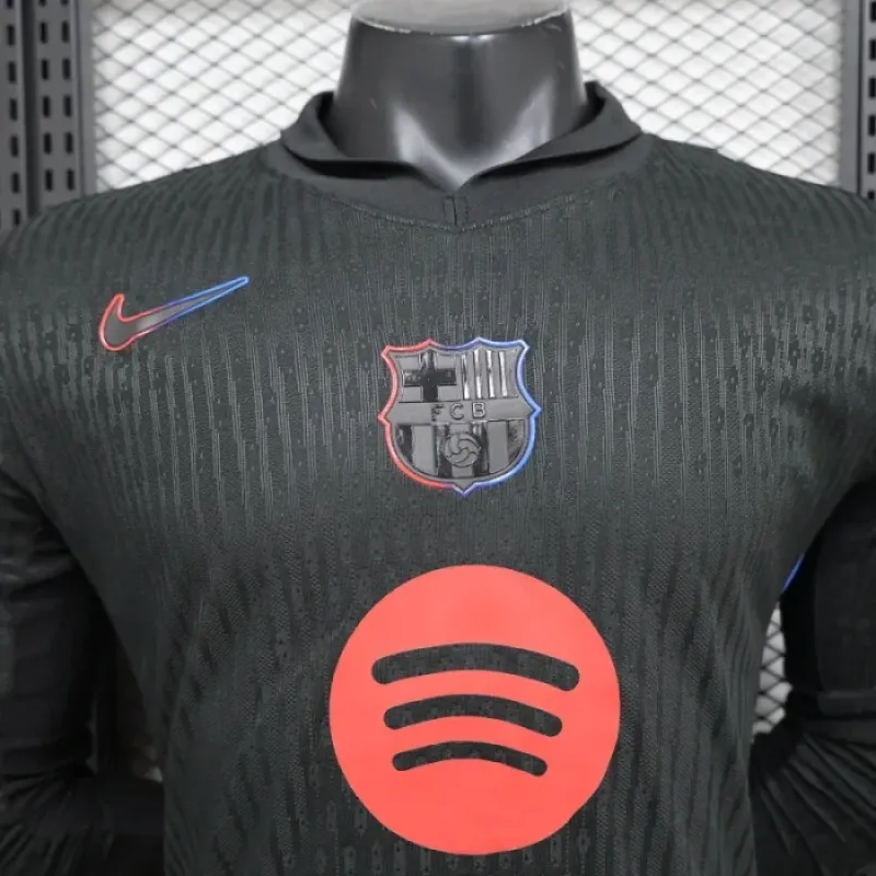 Player Version Barcelona Away Jersey 24/25 Football Jersey Long Sleeves