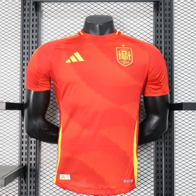 Player Spain Home Kit 24/25 Euro Cup 2024 Football Jersey