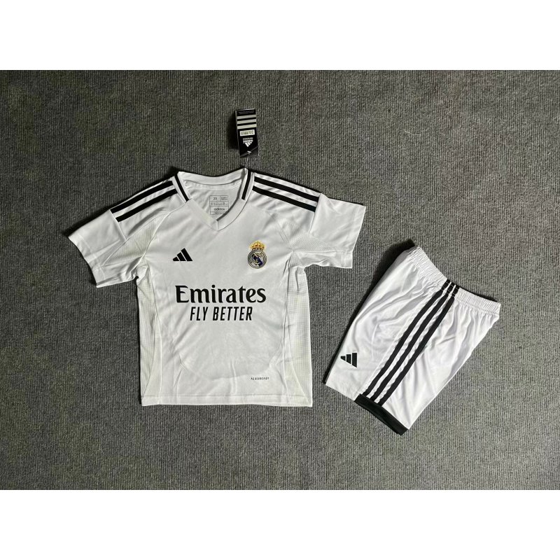 2024/2025 Real Madrid Home Football Shirt 1:1 Thai Quality Kids Size