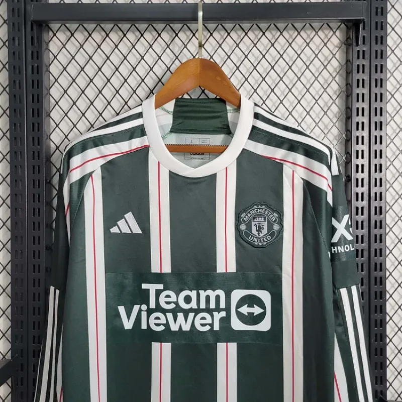 2023/2024 Long Sleeve Manchester United Away Football Shirt 1:1 Thai Quality