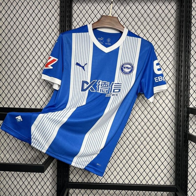 24/25  Deportivo Alavés Home Football Jersey