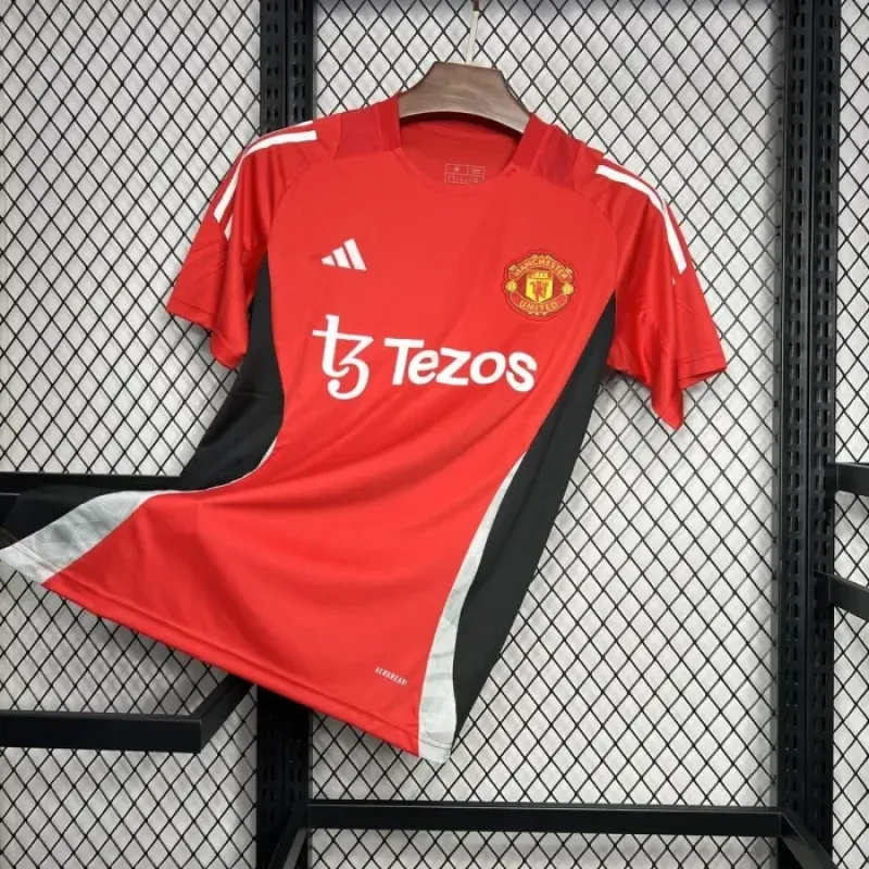 Manchester United Dark Red Pre-match training Jersey 24/25 Football Shirt