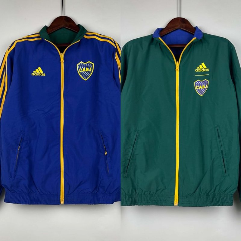 2023-2024 Boca Juniors Reversible WindbreakerBlue-GreenSoccer Jersey 1:1 Thai Quality