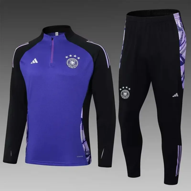 2022 France Half-Pull Training Suit White Football Shirt Set