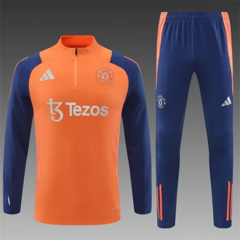Manchester United Training Tracksuits 24/25 Football Jersey(orange color)