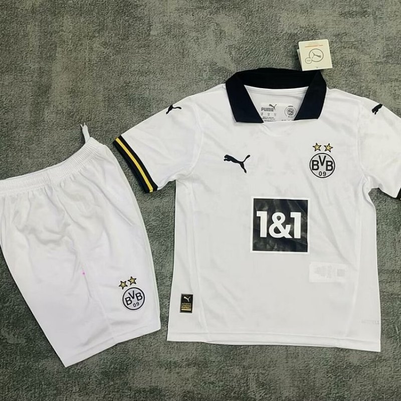 Kids Dortmund 24/25 Third Football Jersey Kit