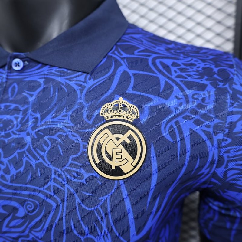 2024-2025 Real Madrid Special Edition Player's Edition Blue Jersey 1:1 Thailand Quality