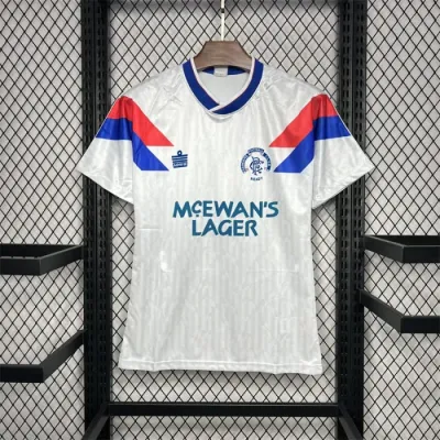 Retro Rangers Away Kit 1990 1992 Football Jersey