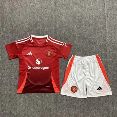 Kids Manchester united Home Jersey 24/25 Football Kit