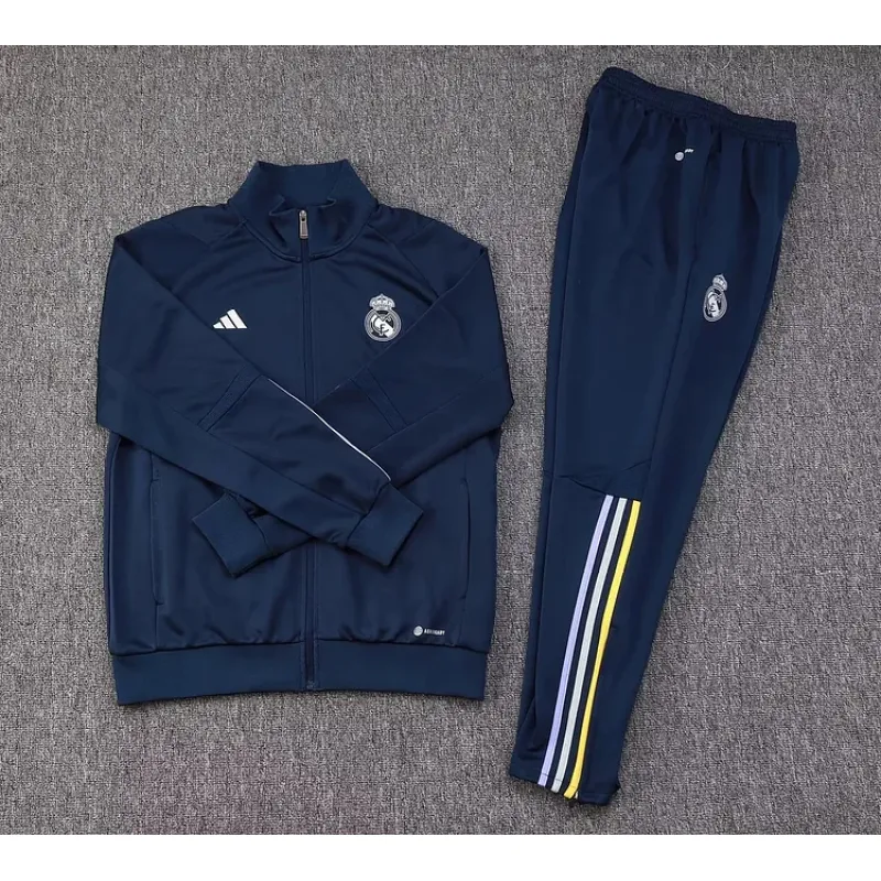 2023/2024 Real Madrid Long Zipped Jacket Royal blue Football Shirt