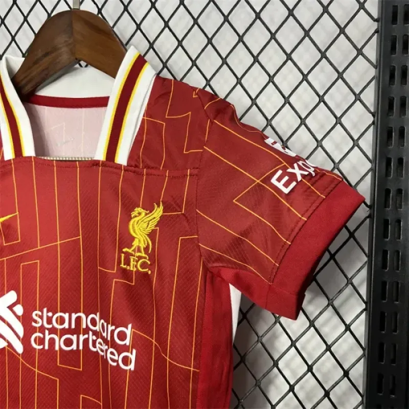 2024/2025 Liverpool Home Soccer Jersey 1:1 Thai Quality Kids Size