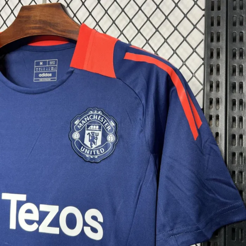 Manchester United Dark blue Pre-match training Jersey 24/25 Football Kit