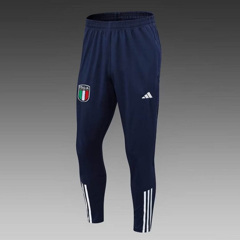 2023 Italy Half-Pull Training Suit Royal Blue Soccer Shirt Set