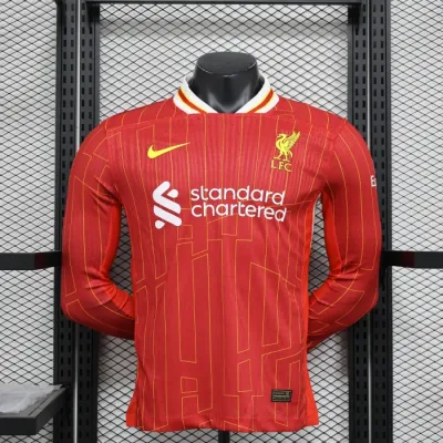 Liverpool 24/25 Home Long Sleeve Football Shirt