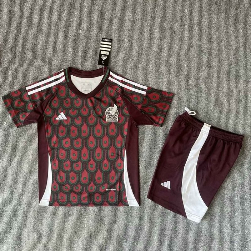 Kids Mexico 24/25 Home Football Jersey Kit
