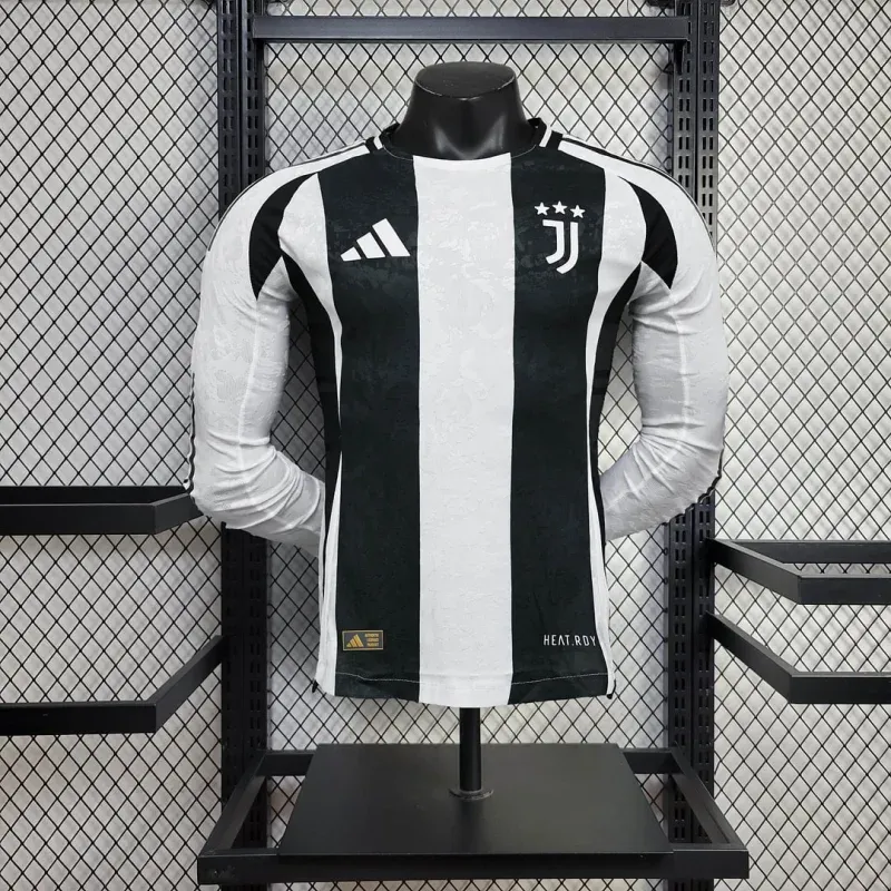 2024/2025  Player Version long sleeve Juventus home football jersey