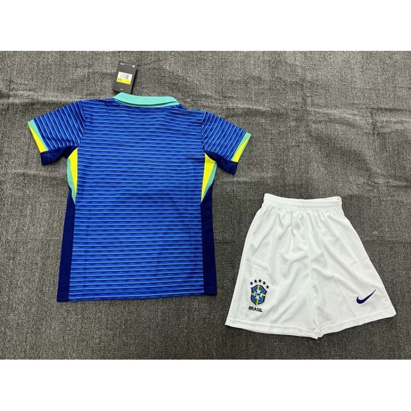 2024 Brazil Away Football Shirt 1:1 Thai Quality Kids Size