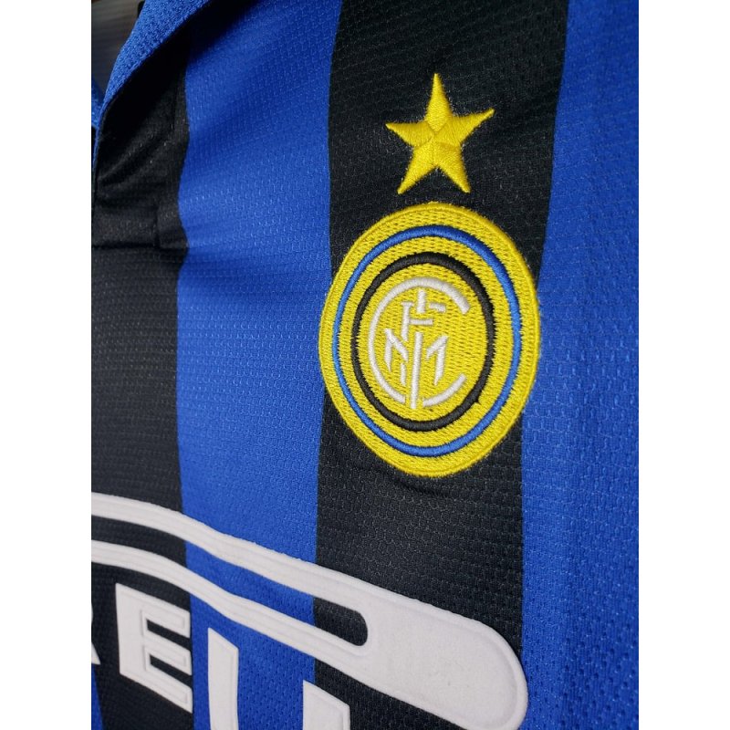 1998/1999 Retro Long Sleeve Internazionale Milan Home Football Jersey 1:1 Thai Quality