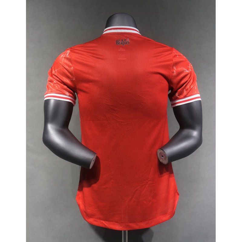 Player Version 2024 Liverpool FC co-branded Beatles retro special edition home jersey