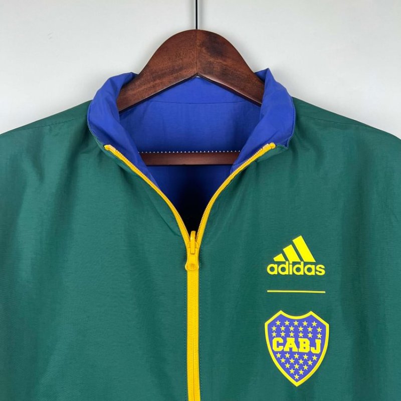 2023-2024 Boca Juniors Reversible WindbreakerBlue-GreenSoccer Jersey 1:1 Thai Quality