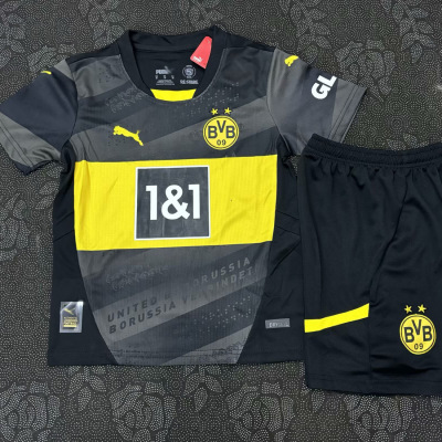 Kids Dortmund 24/25 Away Football Jersey Set